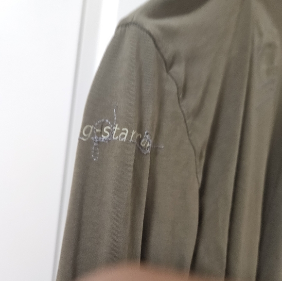 G-star raw men's Medium long sleeve green t shirt - Picture 5 of 12